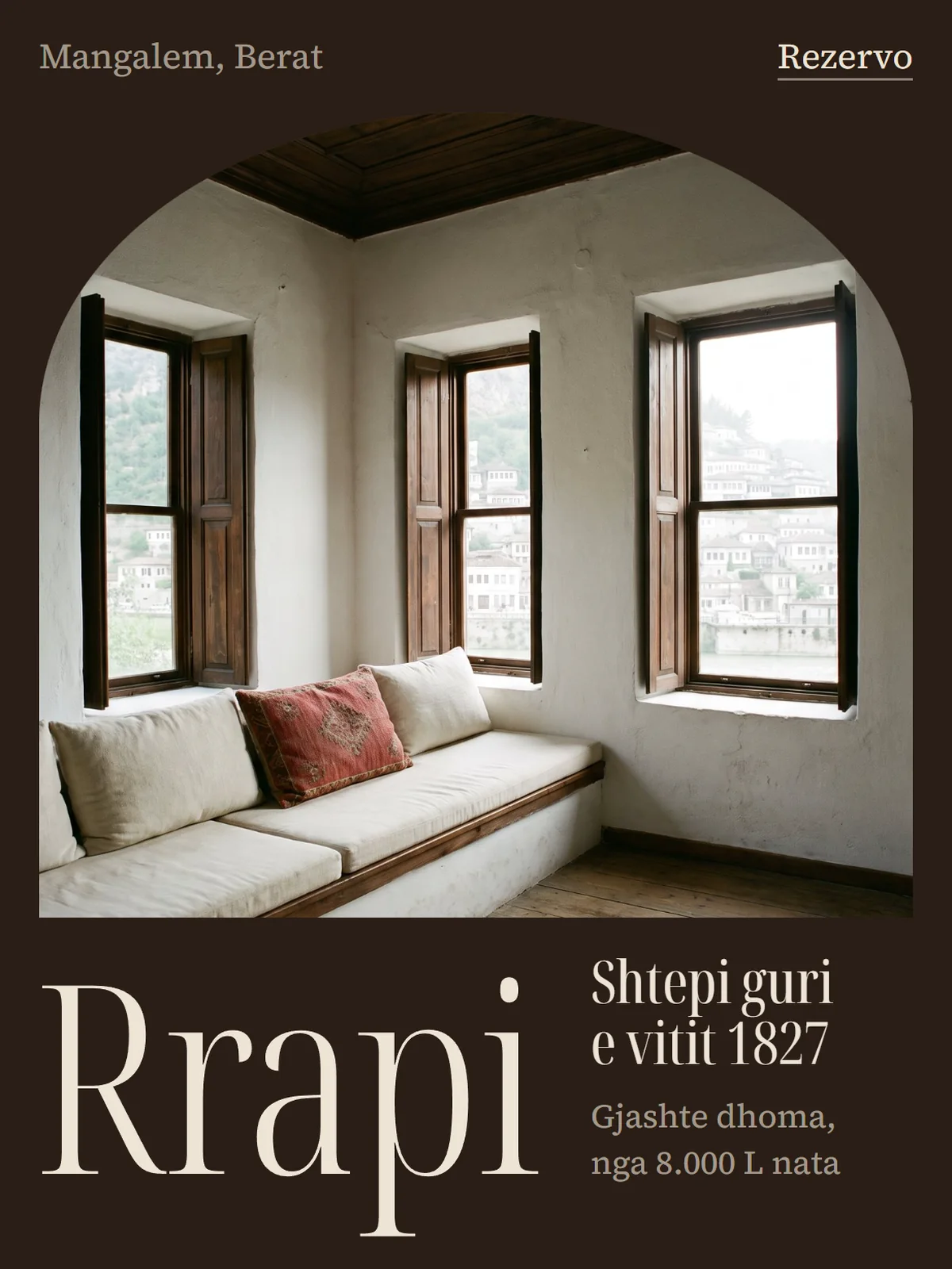 Faqja e Rrapi Suites, hotel butik · berat, ne celular